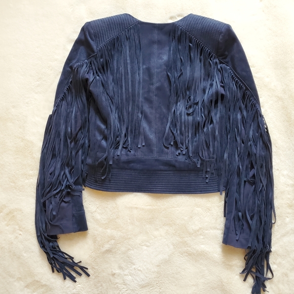 BCBGMAXAZRIA Brylee Fringe Jacket Size Small - Picture 4 of 8